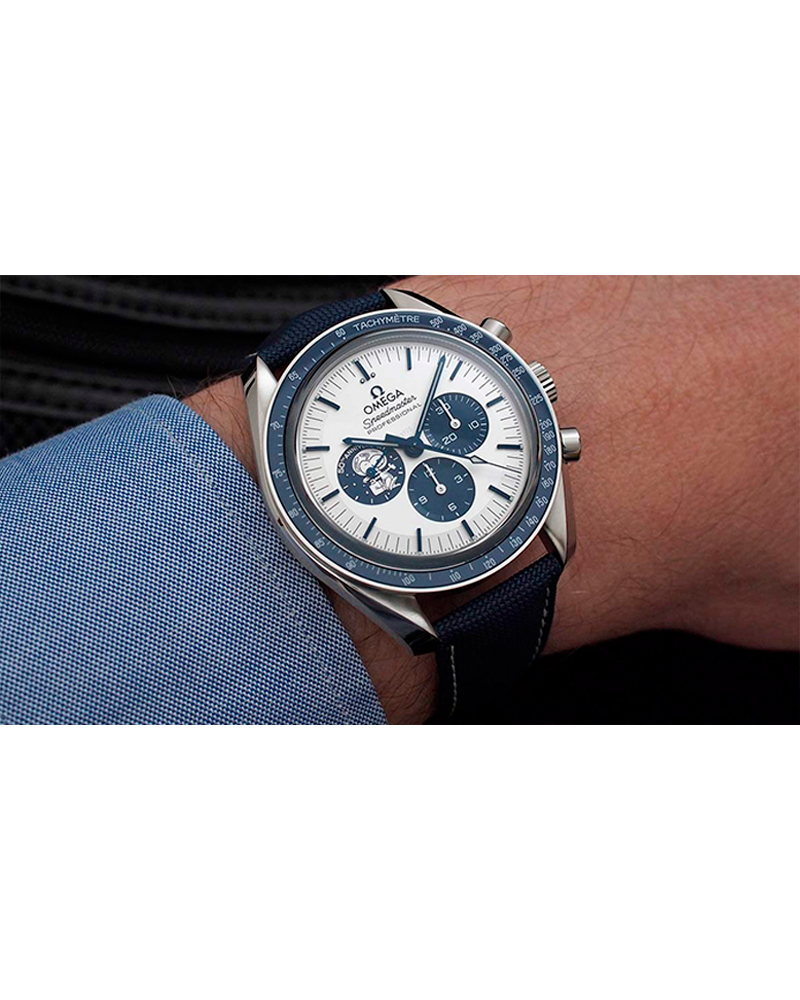 RELÓGIO OMEGA SPEEDMASTER SERIE DE ANIVERSARIO SNOOPY 50 TH (LINHA PREMIUM)