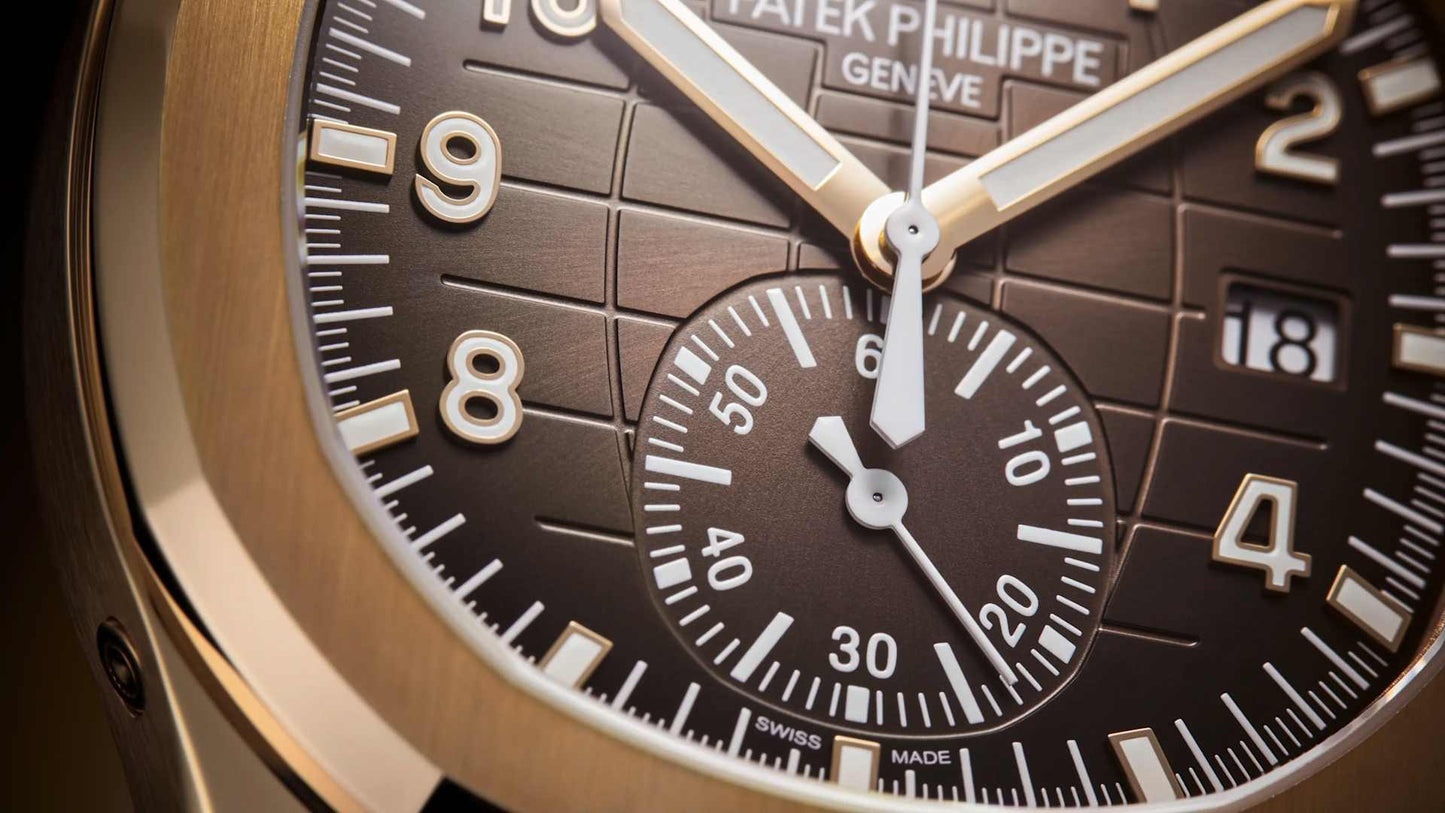 PATEK PHILIPPE AQUANAT CRONÓGRAFO FLYBACK ROSE