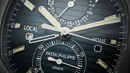 PATEK  PHILIPPE NAUTILUS - FLAYBACK TEMPO DE VIAGEM SILVER