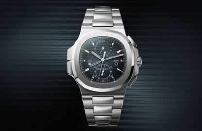 PATEK  PHILIPPE NAUTILUS - FLAYBACK TEMPO DE VIAGEM SILVER