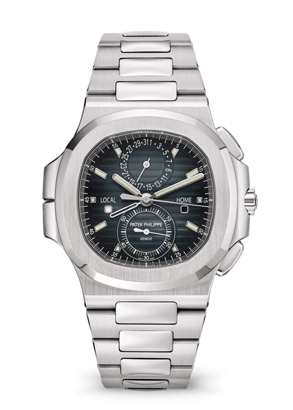 PATEK  PHILIPPE NAUTILUS - FLAYBACK TEMPO DE VIAGEM SILVER