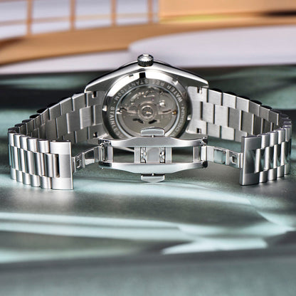 RELÓGIO PAGANI DESIGN ANVIL DAY DATE SILVER